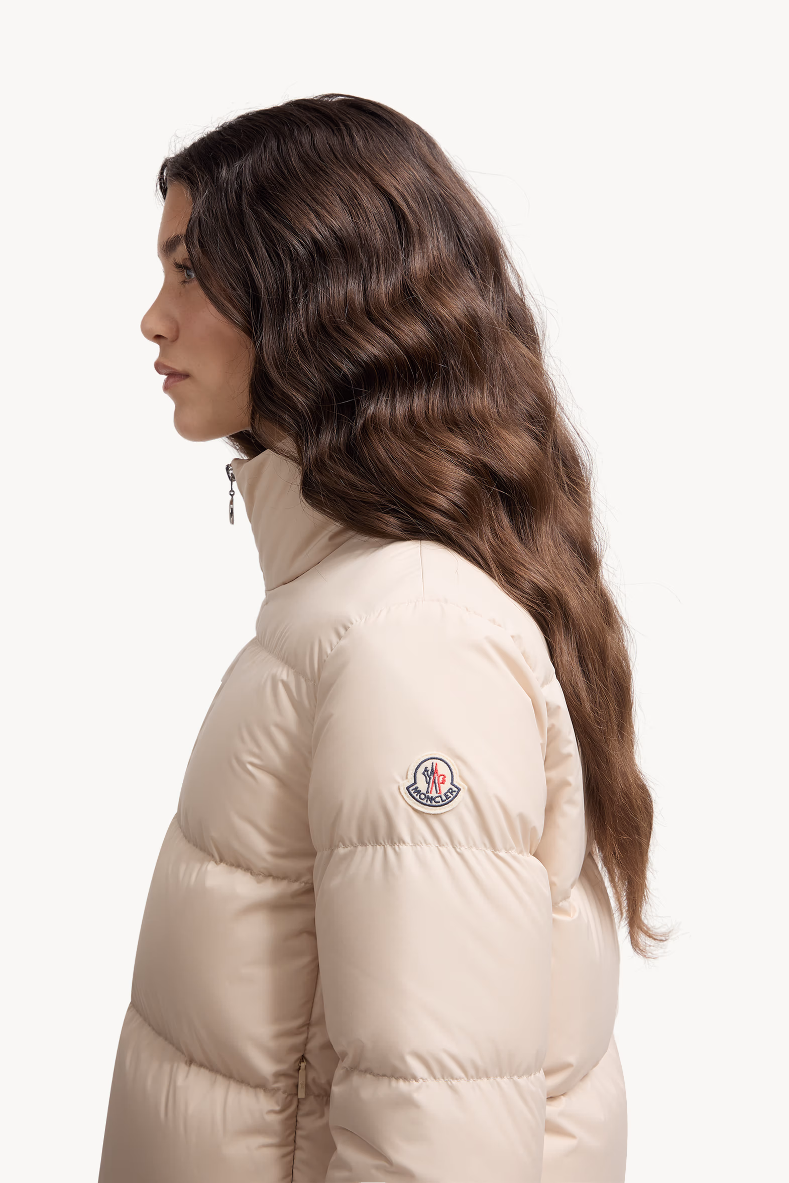 Mauzun Short Down Jacket Women Light Beige Moncler 4